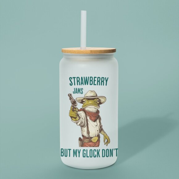 Frog Mug, Funny Meme Mug, Unhinged Graphic, Funny Mugs, Strawberry Jams, 16oz - Picture 7 of 7